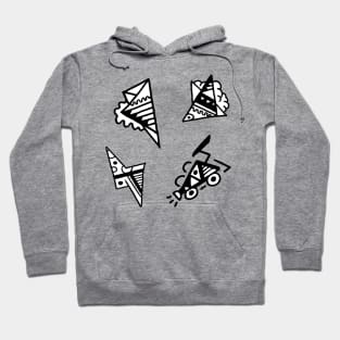 Abstract Object Doodle Art Hoodie